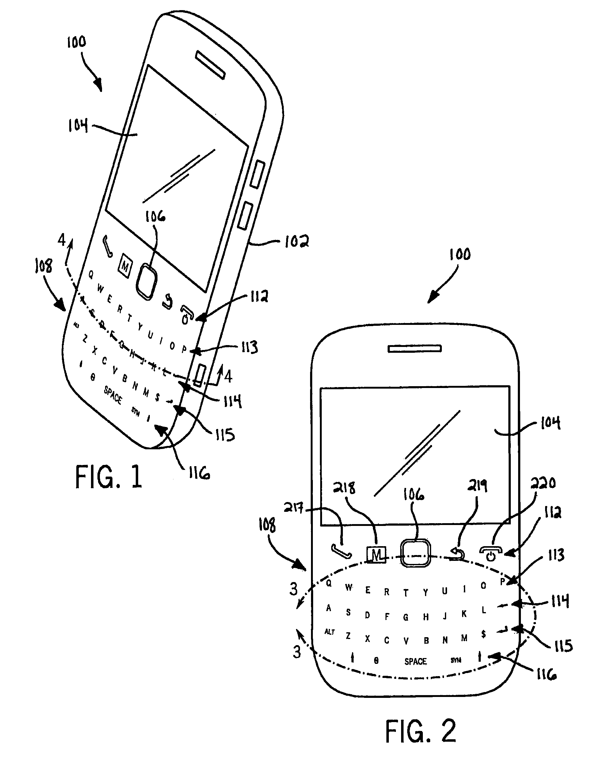 Electronic mobile device having a keypad assembly with a film overlay