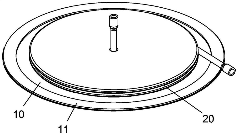 A superficial microwave radiofrequency ablation cooling application