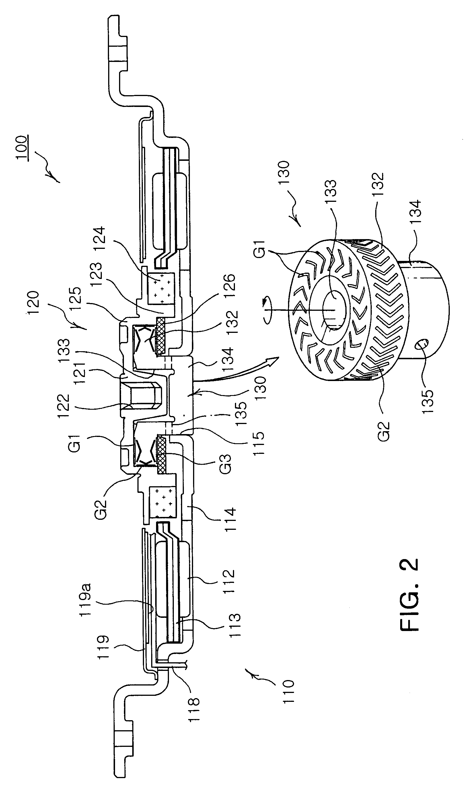 Hydrodynamic pressure bearing spindle motor