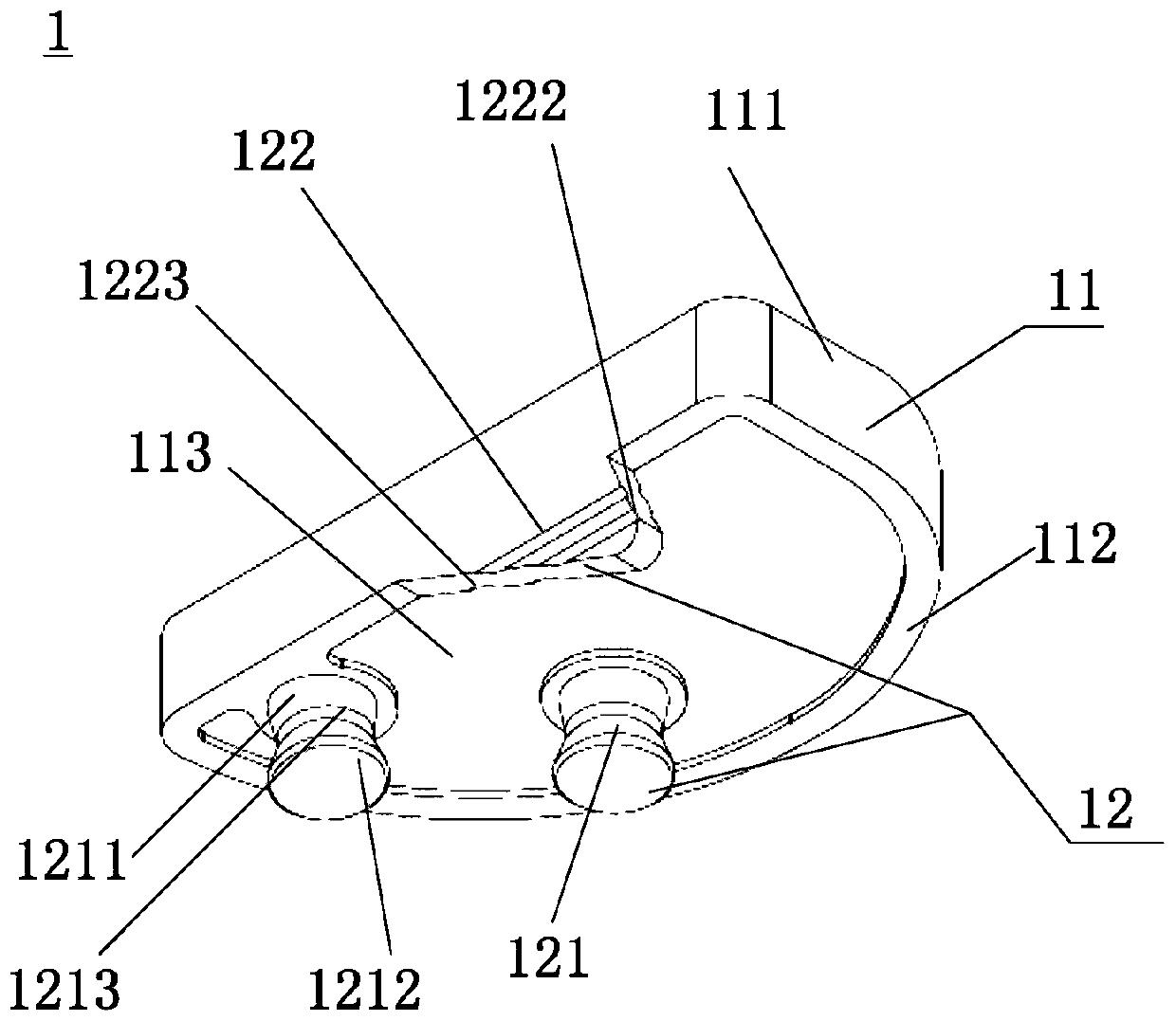 Tibia platform support and single-condyle knee joint applying tibia platform support