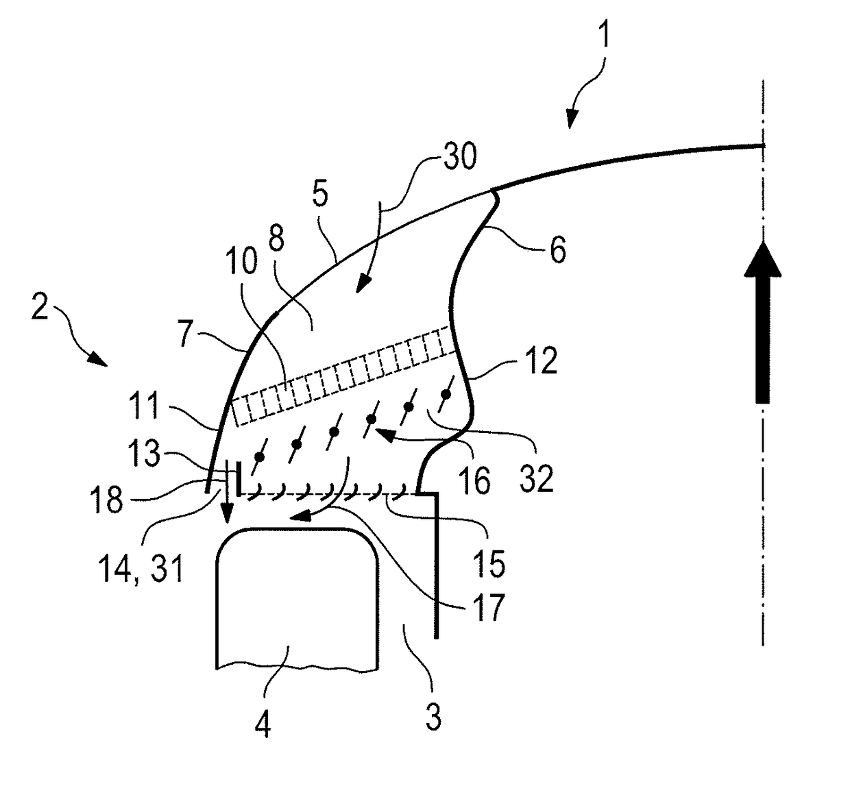 Front-end structure of a motor vehicle