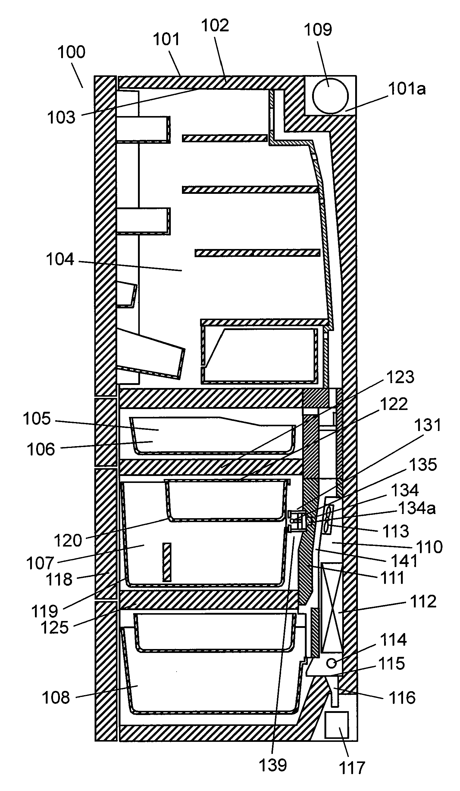 Refrigerator, and electric device