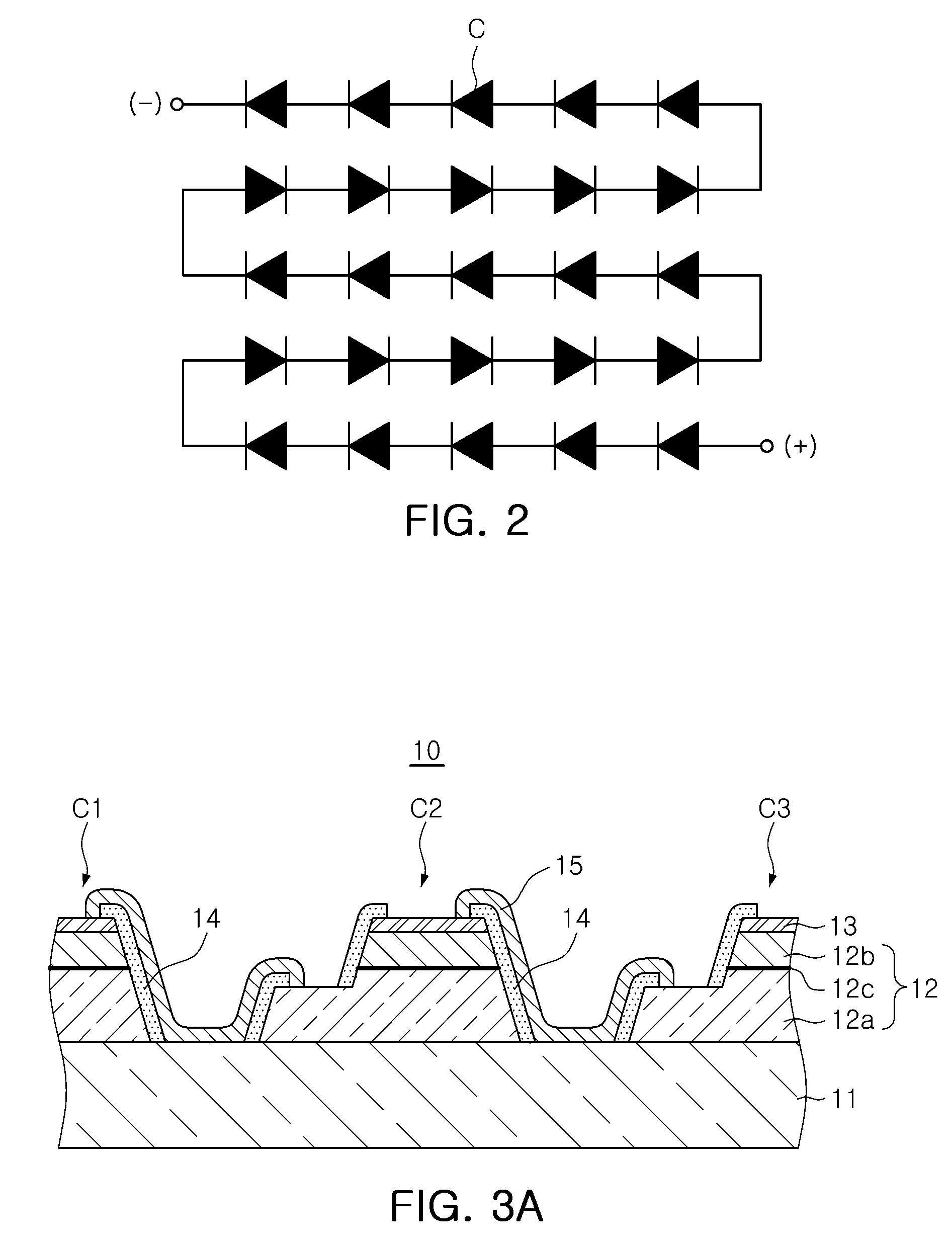 Semiconductor light emitting device having multi-cell array, light emitting module, and illumination apparatus