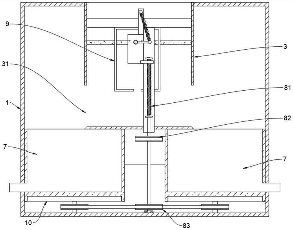 Water channel sludge treatment device for water conservancy project