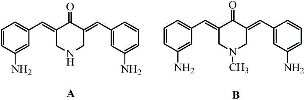 3,5-bis(3-aminobenzylidene)-4-piperidone derivatives with antitumor activity and preparation method thereof