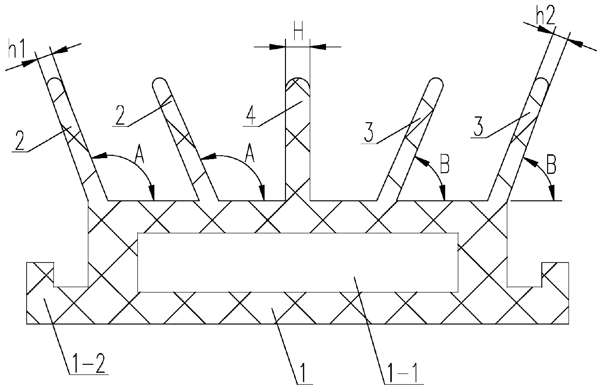 Overlap joint type dustproof sealing strip