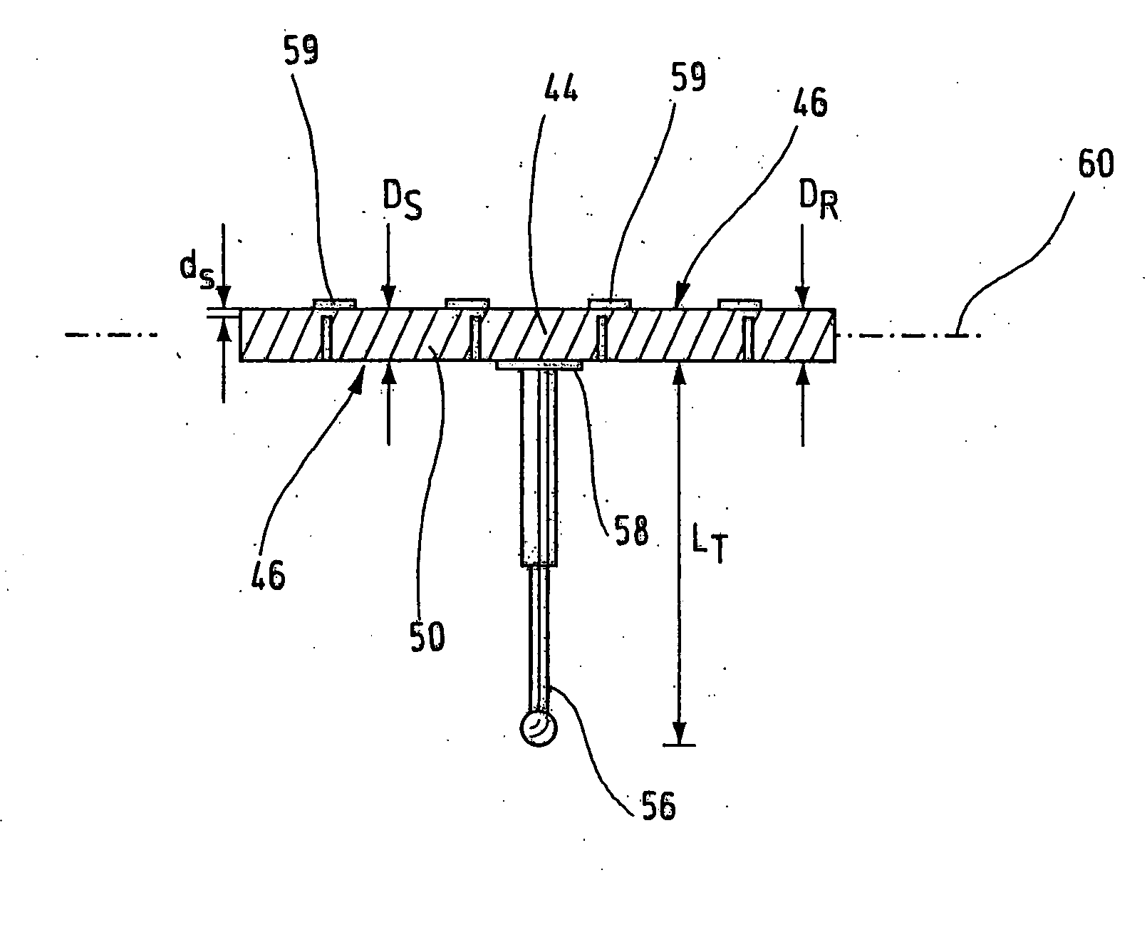 Sensor module for a probe head of a tactile coordinated measuring machine