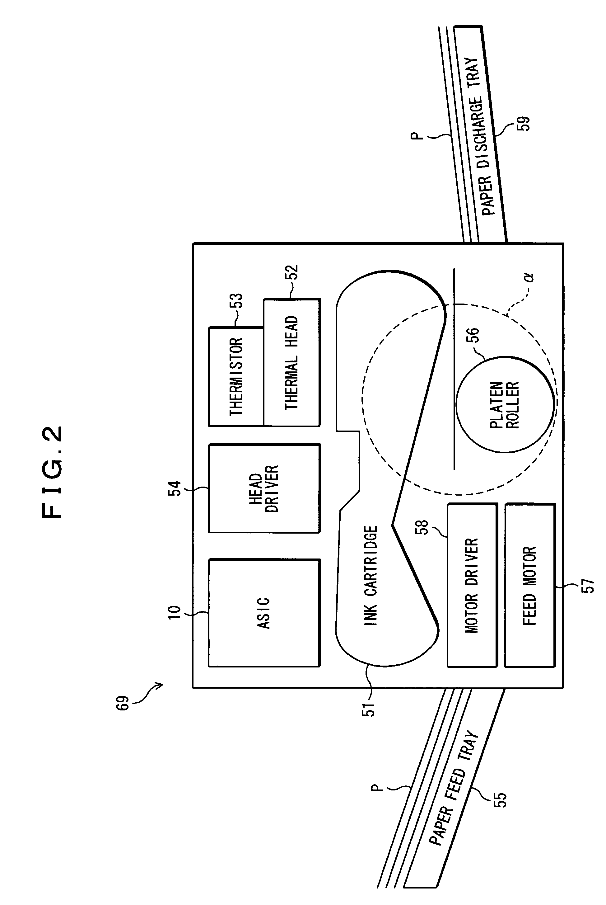 Thermal printer and method for correcting the energizing time data for heating elements in the thermal printer