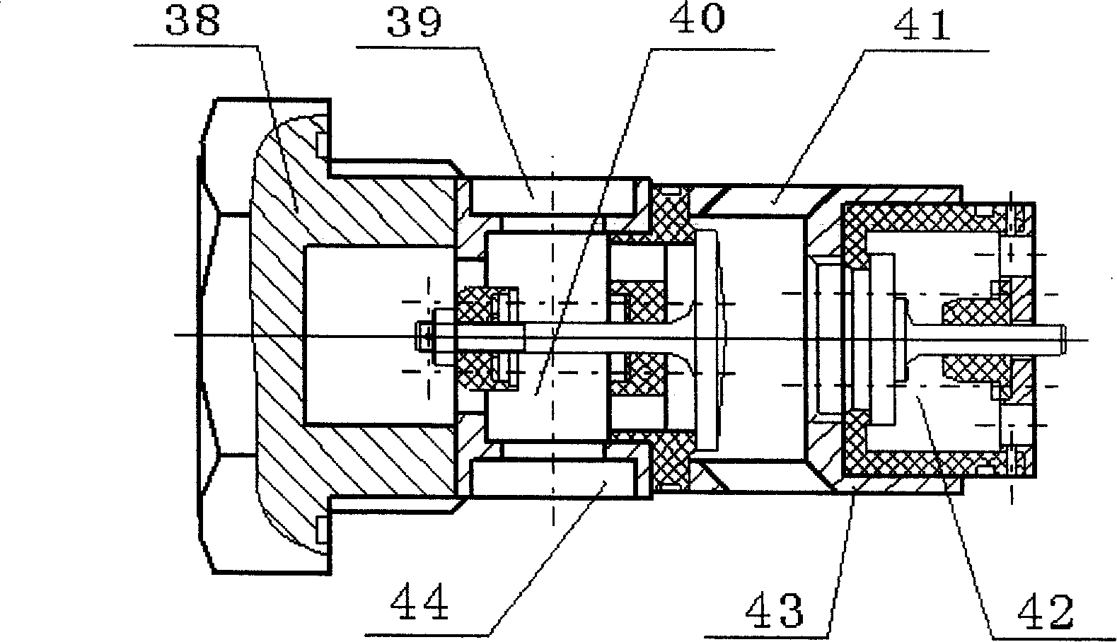 Radial valve orificing axial hydraulic pressure plunger pump