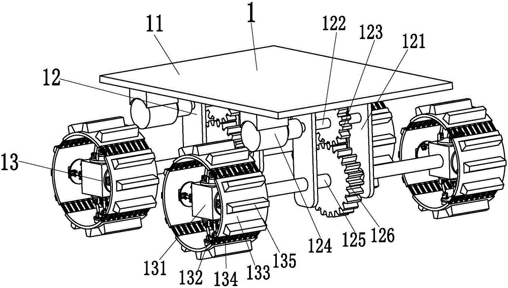 Intelligent soil loosening and watering robot for vegetable planting