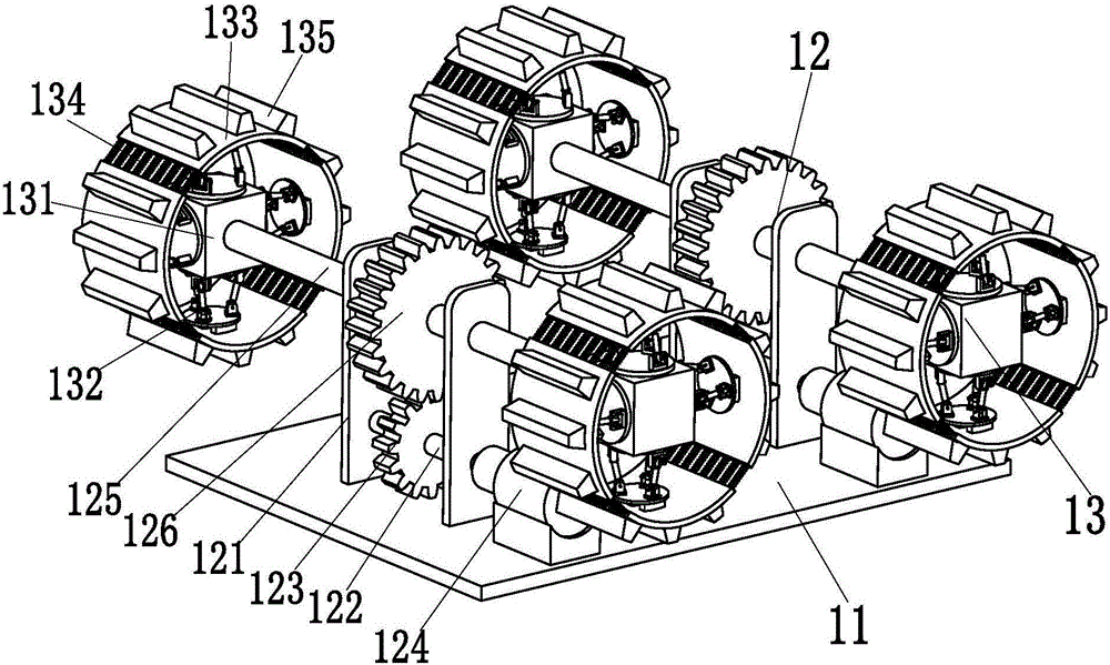 Intelligent soil loosening and watering robot for vegetable planting