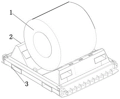 Special steel coil transport bracket capable of being used in ISO container