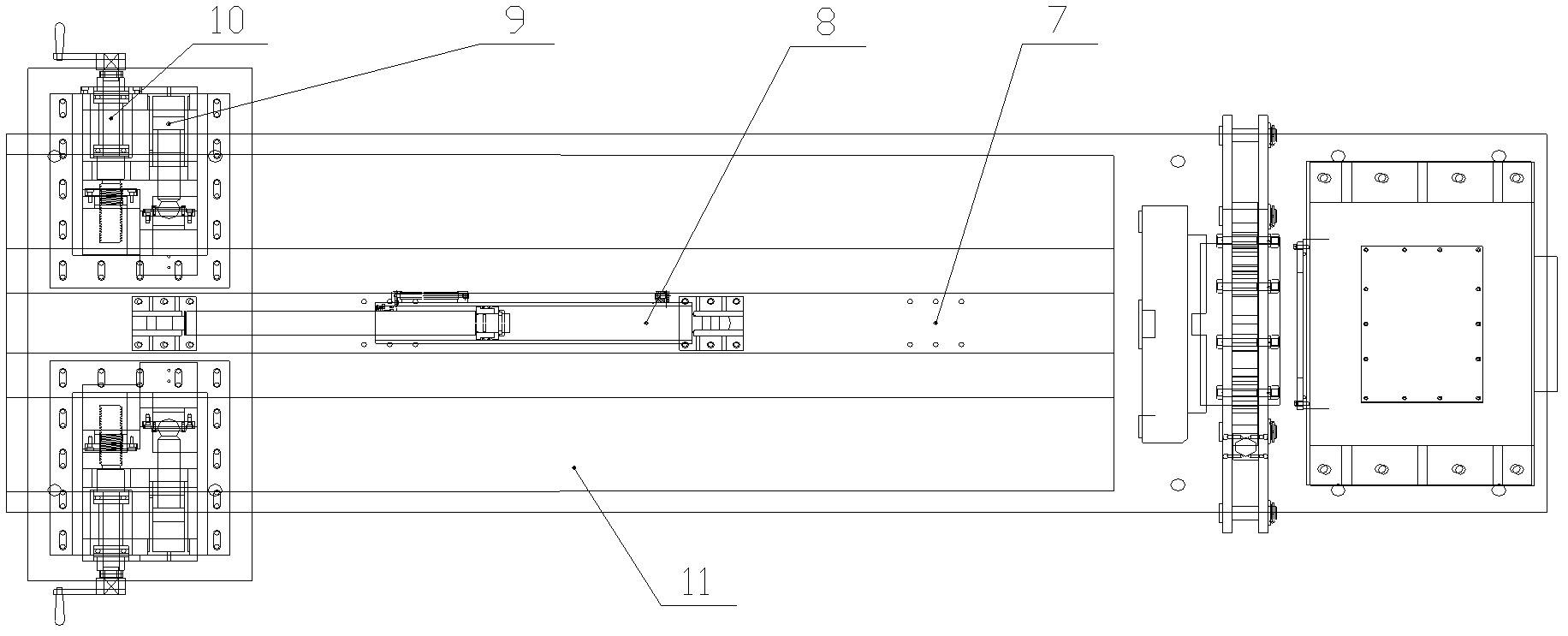 Large-cylinder diameter upright post cylinder-removing machine