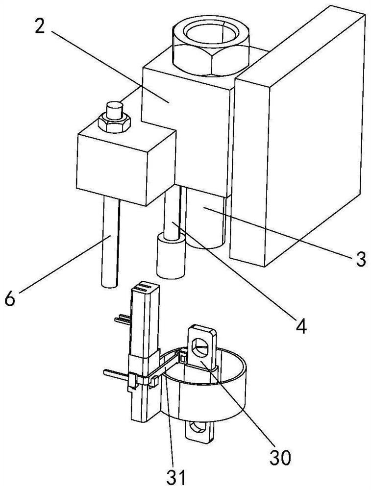 Automatic crimping equipment for primary terminal of adjustable mutual inductor