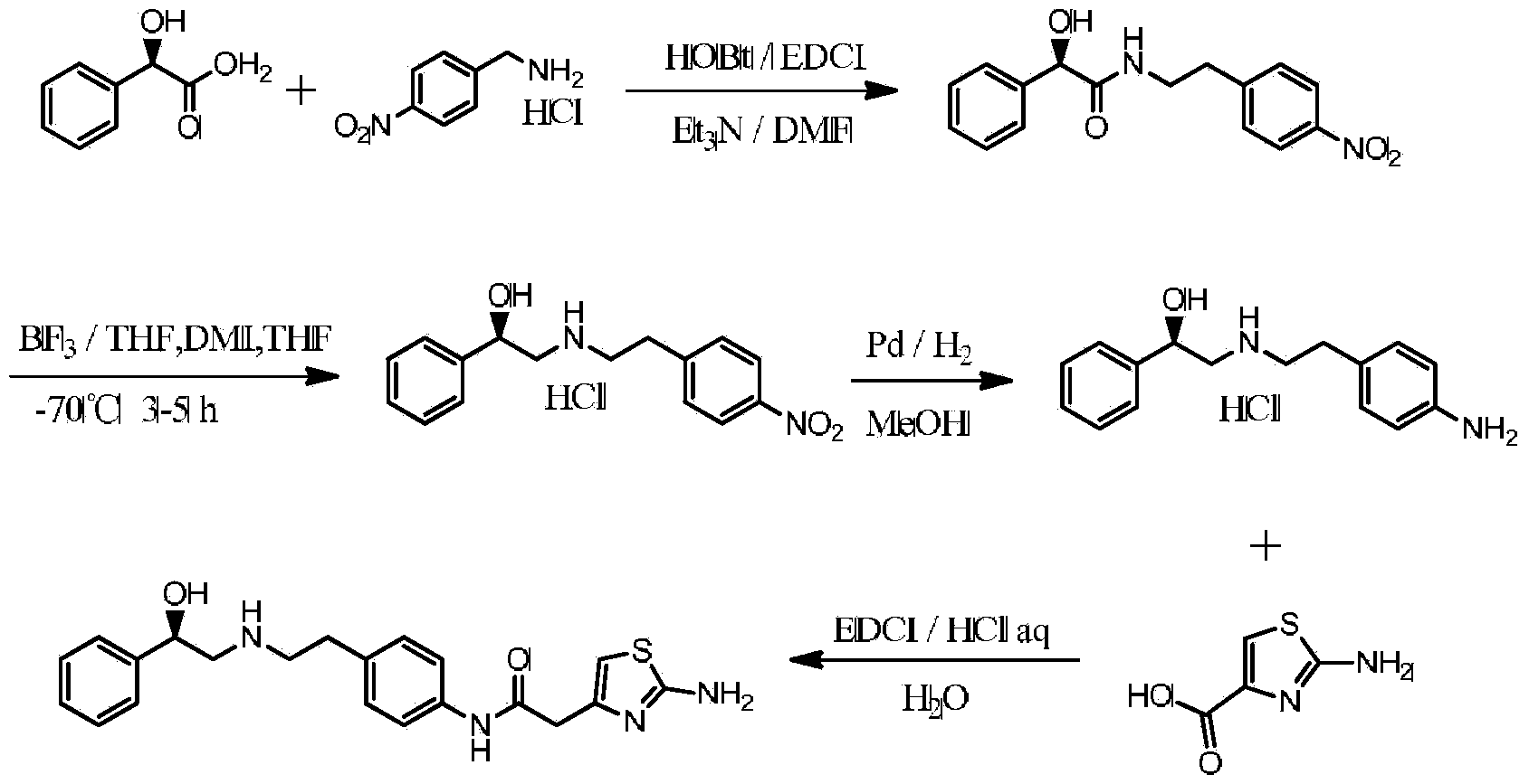 Acetylaniline compounds and application thereof in preparation of mirabegron