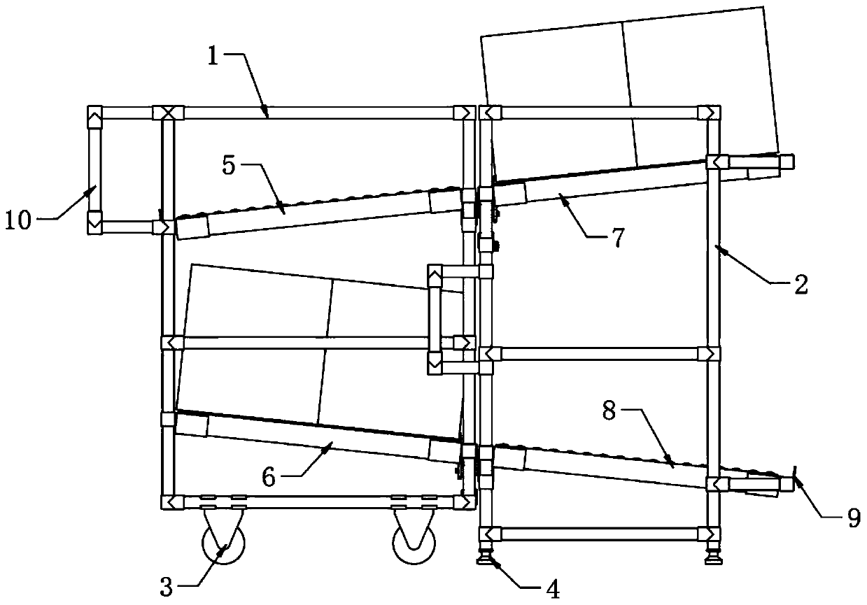 Automatic loading and unloading vehicle