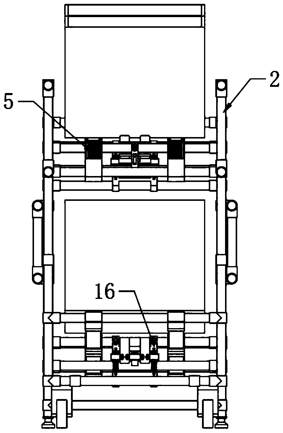 Automatic loading and unloading vehicle