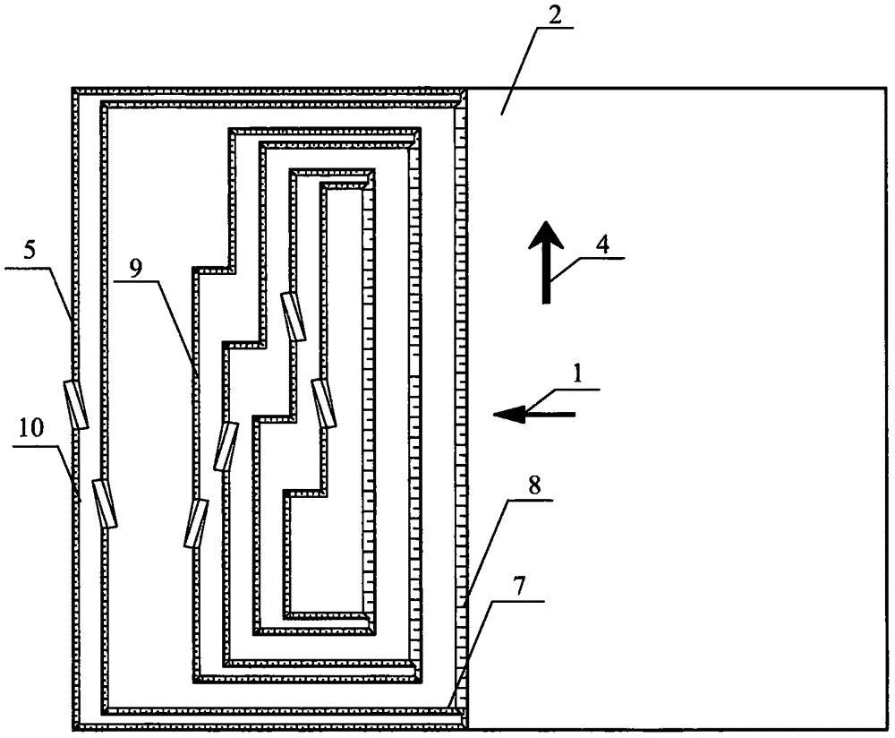 Mining procedure of inclined seam narrow and long strip mine