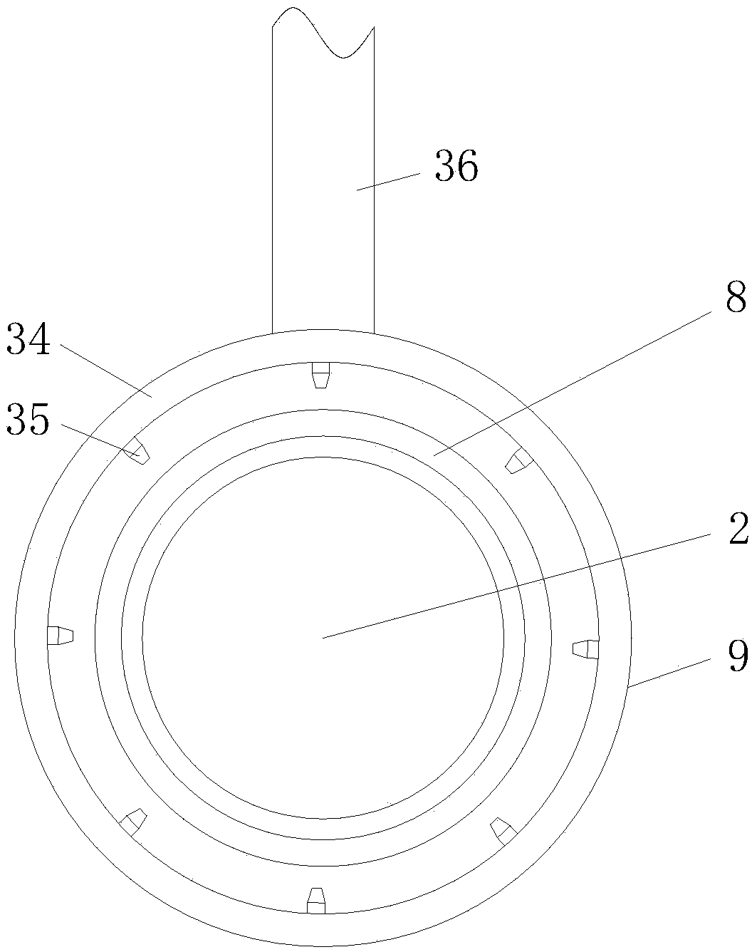 Rolling machine for RTP composite pipes and winding pipes