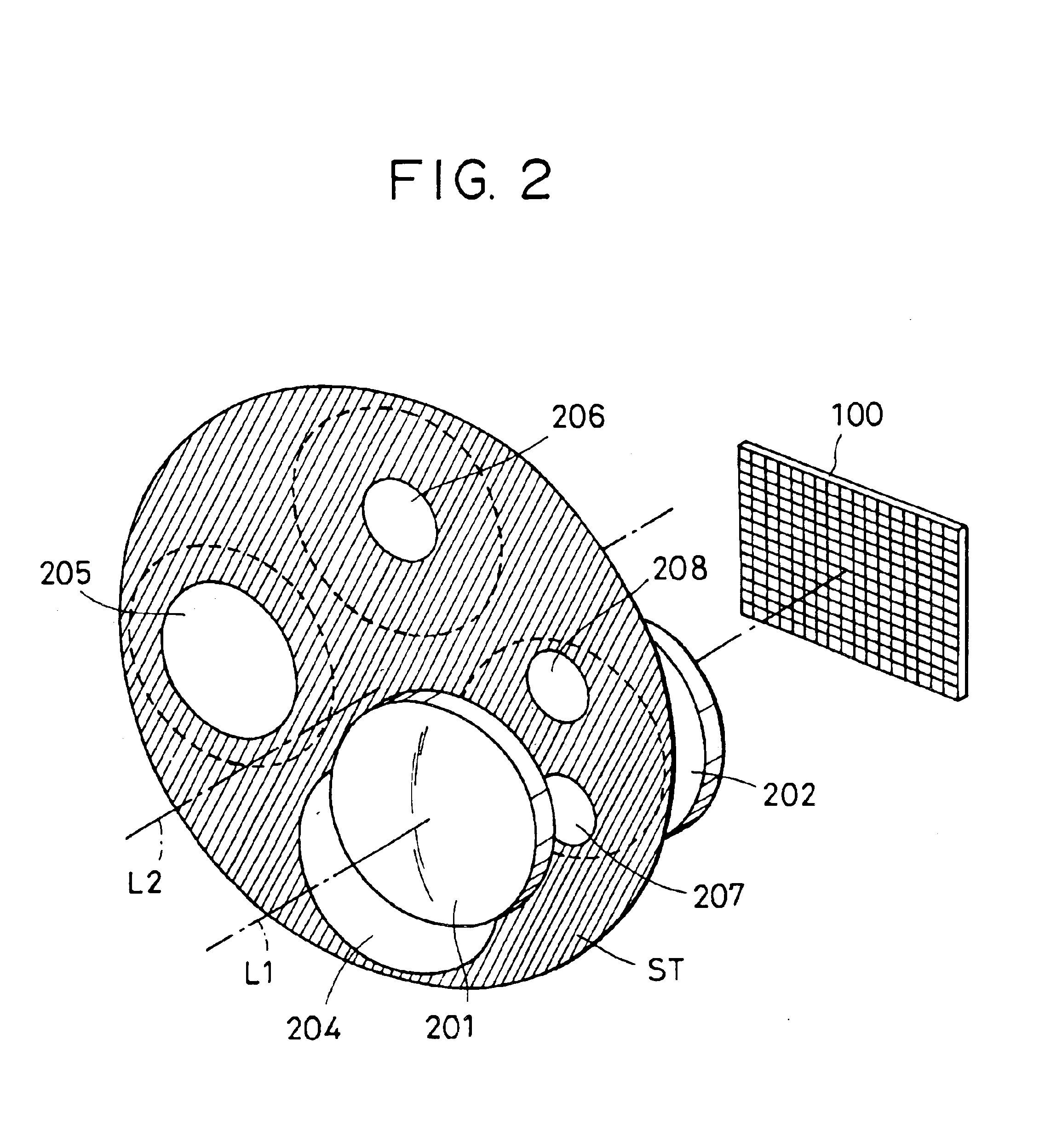 Focus detecting device with photoelectric conversion portion having microlens and with light blocking portion having first and second openings