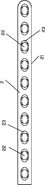 Juvenile type osteoepiphysis-striding slidingly extending steel plate