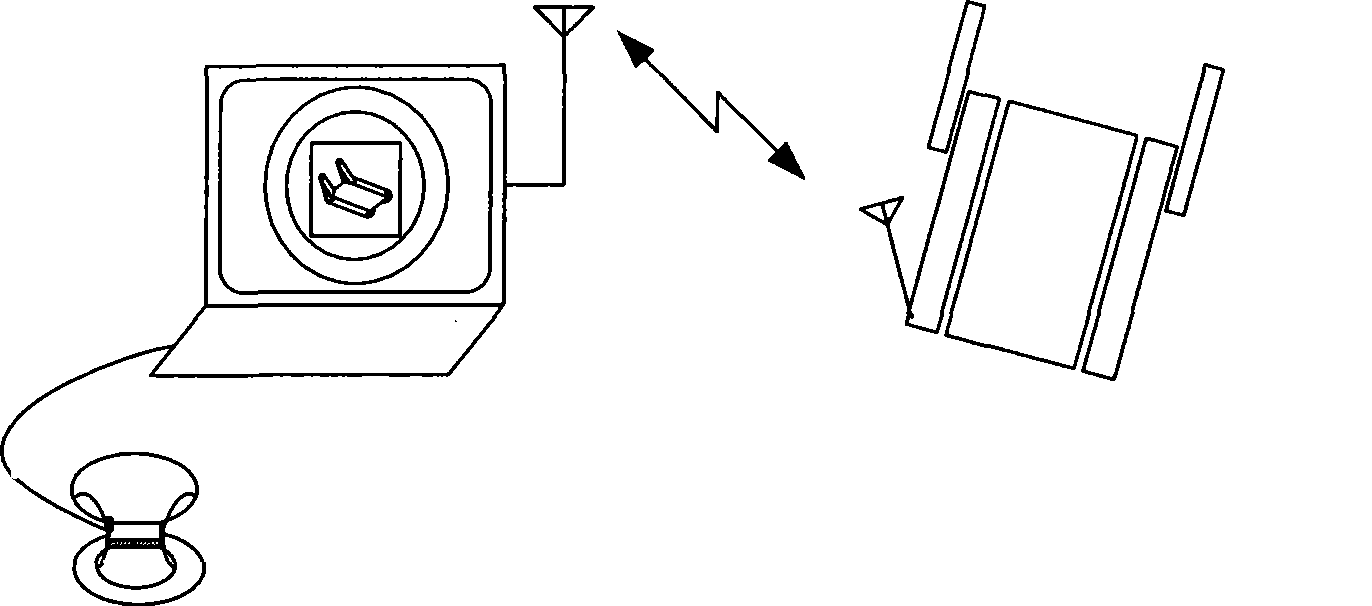 Nuclear pollution detecting method based on remote operating mobile robot