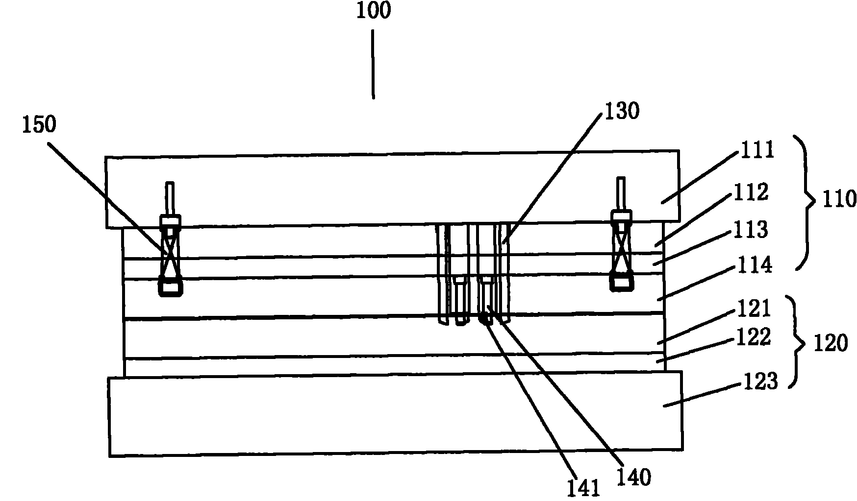 Fast stamping die with bending stamping head