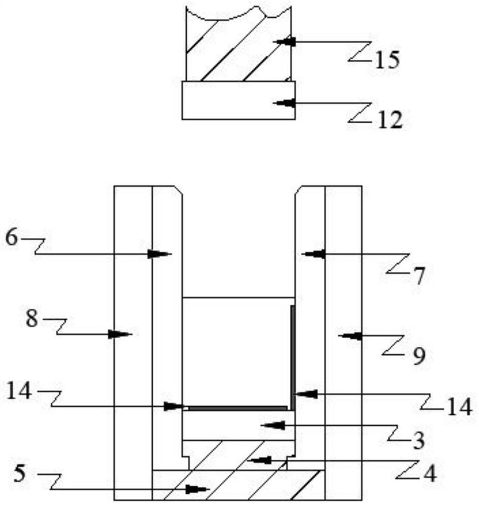 Preparation method of large-size metal-skin refractory bricks and movable mold of large-size metal-skin refractory bricks