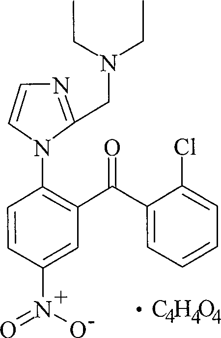 Nizofenone fumarate freeze-dried powder and method of preparing the same