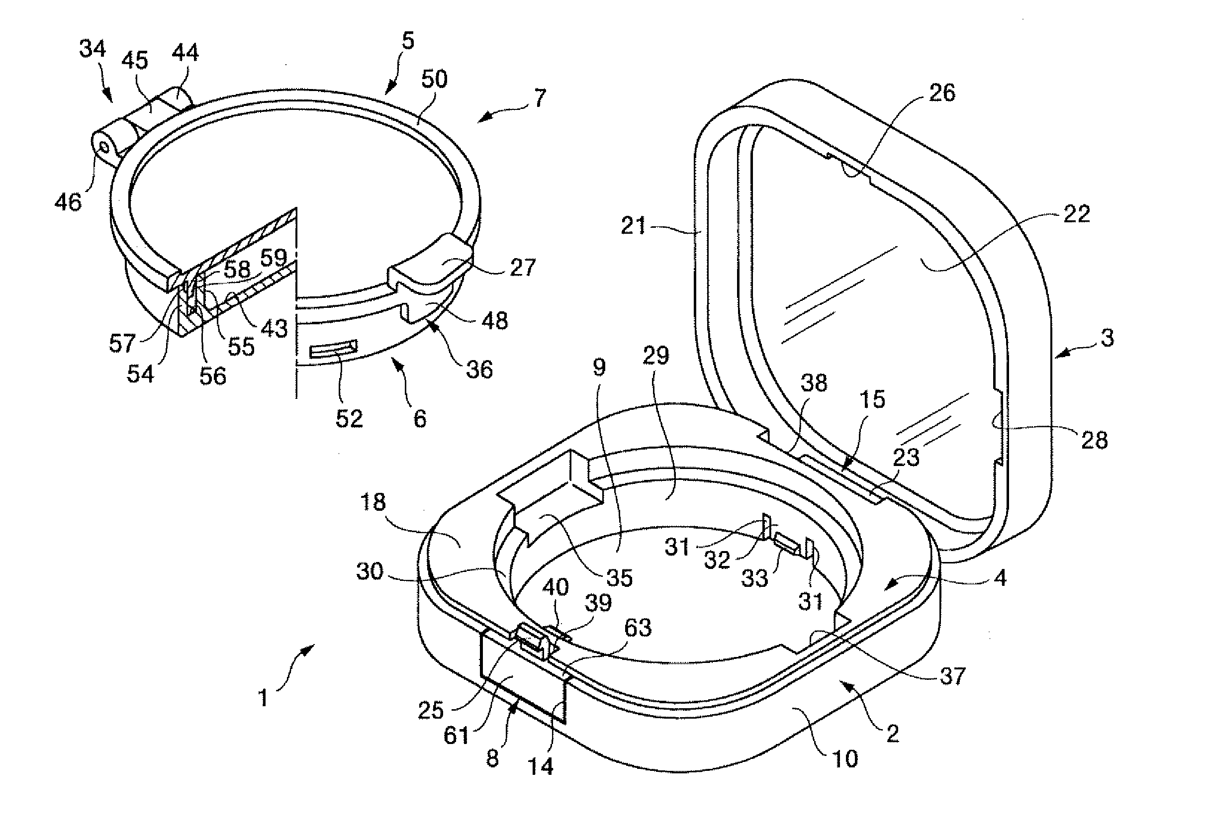 Airtight compact container