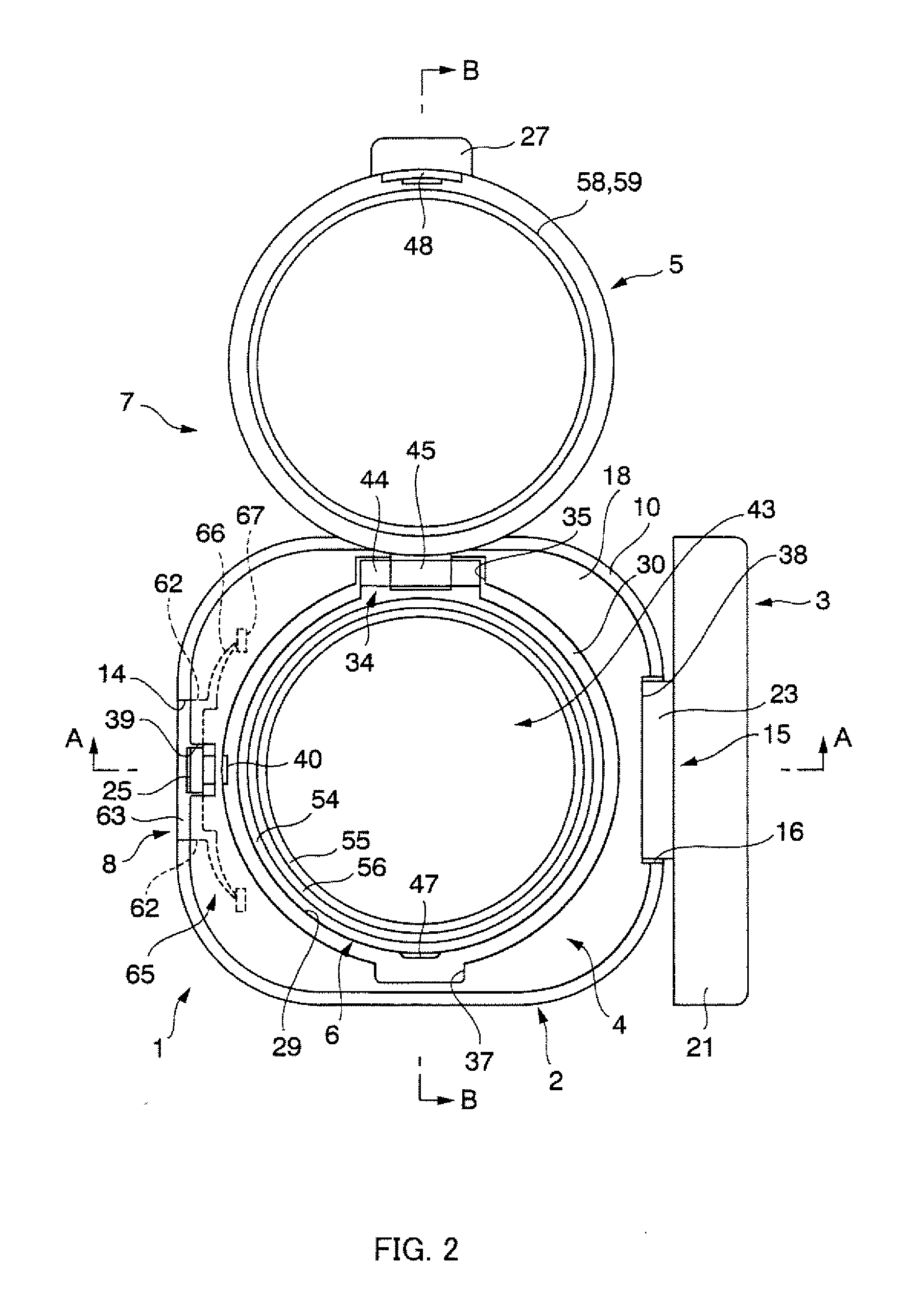 Airtight compact container