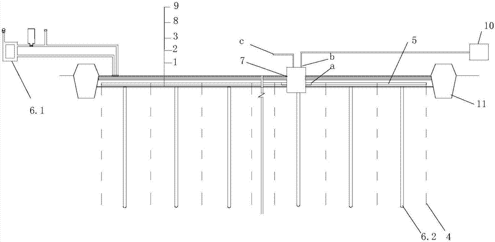 Water circulation type foundation heating device and construction method of dewatering of soft soil foundation using the same