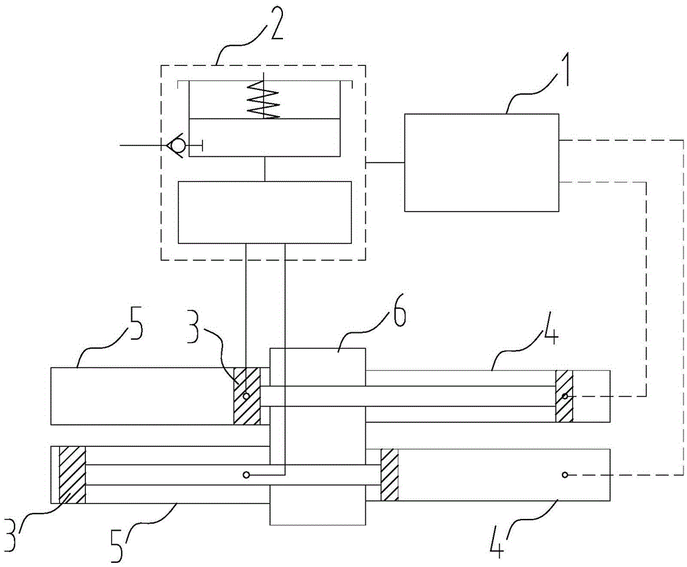 A concrete pump and its concrete piston lubrication system