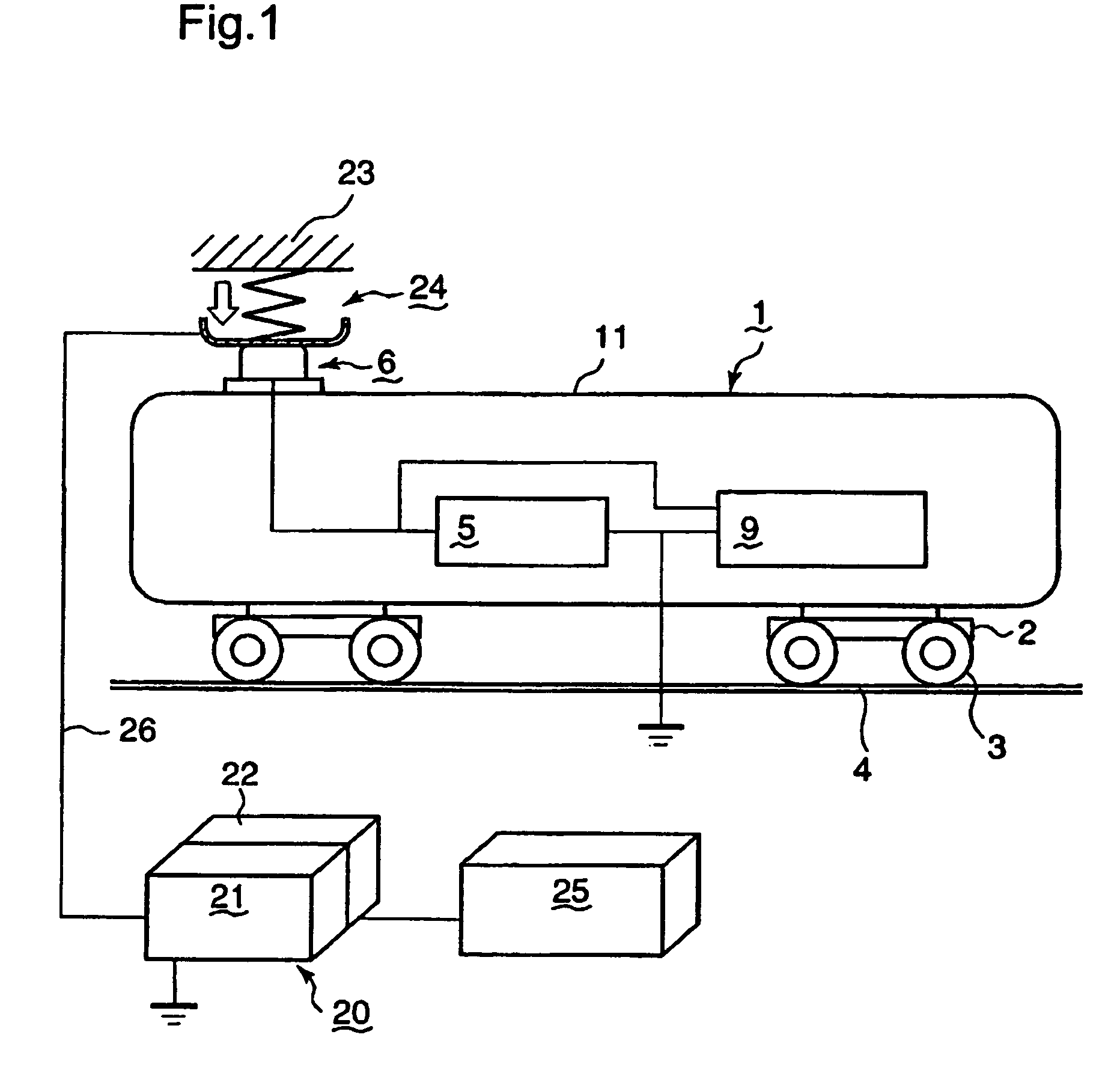 Feeder-lineless traffic system and charging method therefor