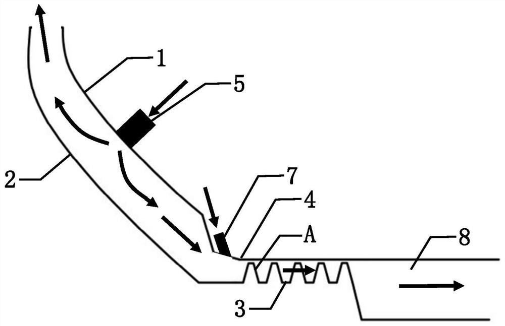 A split-flow cooled aeroengine compressor rear shaft diameter tapered wall cavity