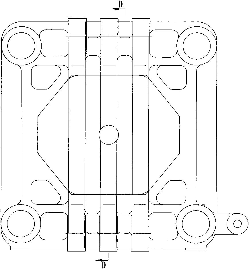 Template of injection molding machine