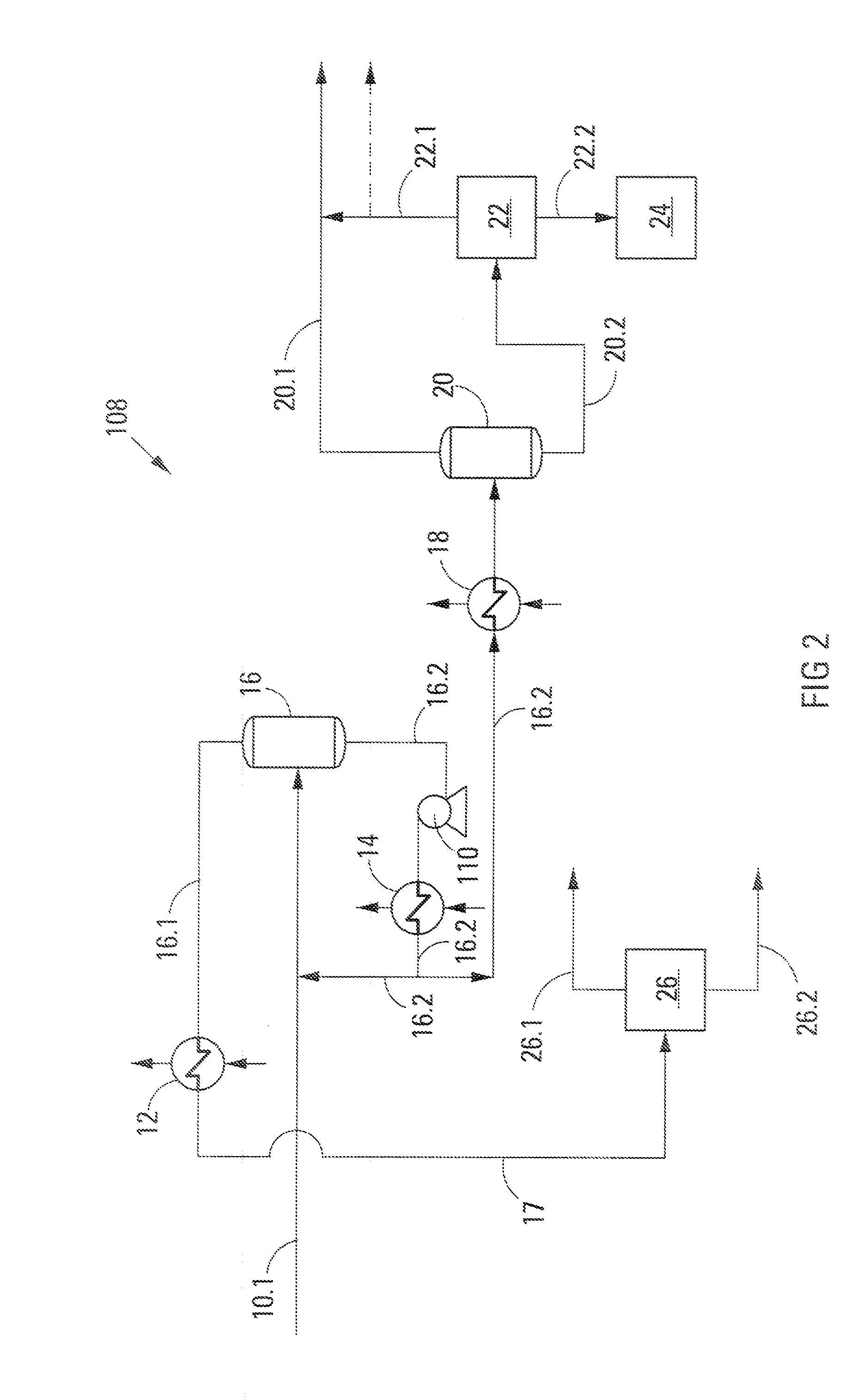 Separation of components from a multi-component hydrocarbon stream which includes ethylene