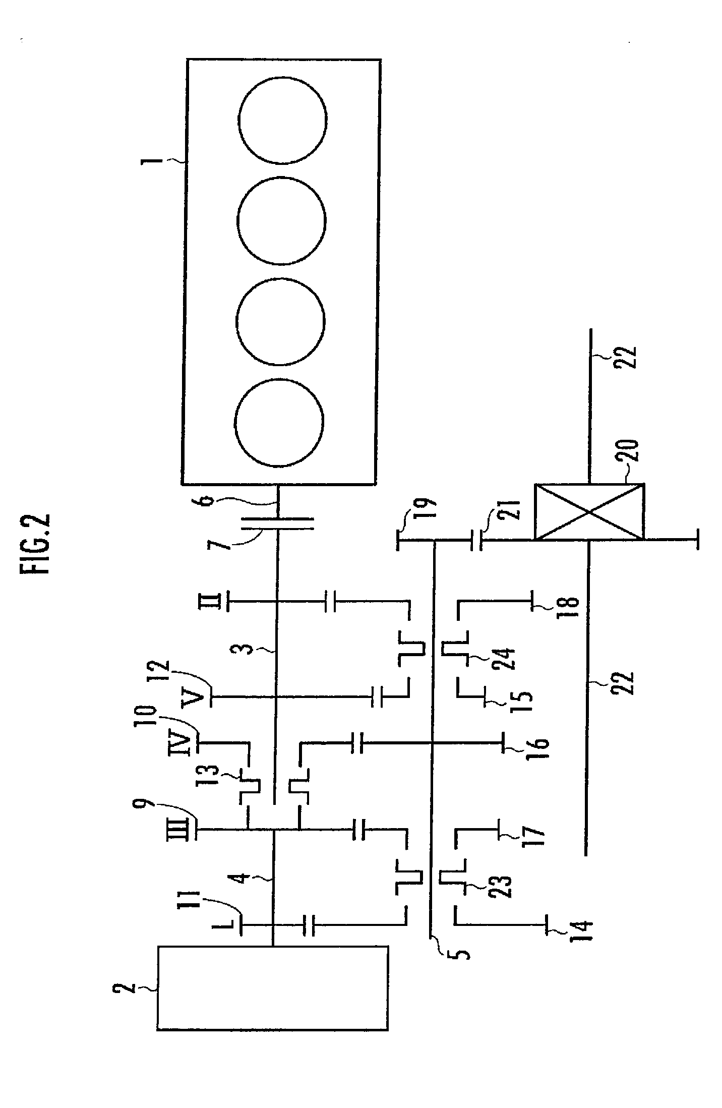 Power transmission device for hybrid vehicle