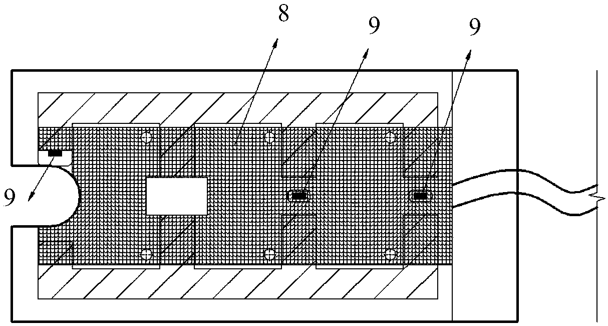 Non-destructive dynamic monitoring sensor for corrosion of reinforcing steel bar in concrete based on magnetic field and system