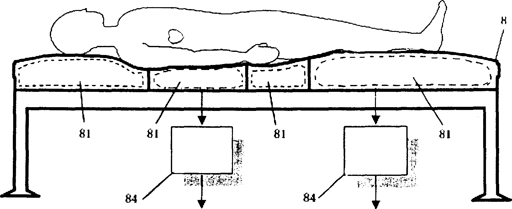 Digital medical information monitoring and control system for full ward