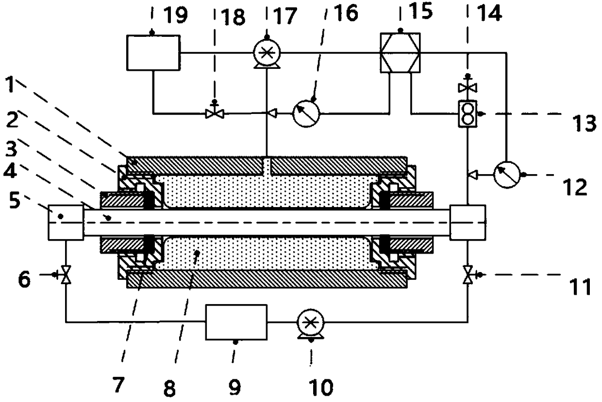 Device and method for testing external pressure crushing resistance of pipe