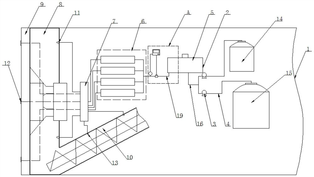 Residue soil improvement system of shield tunneling machine