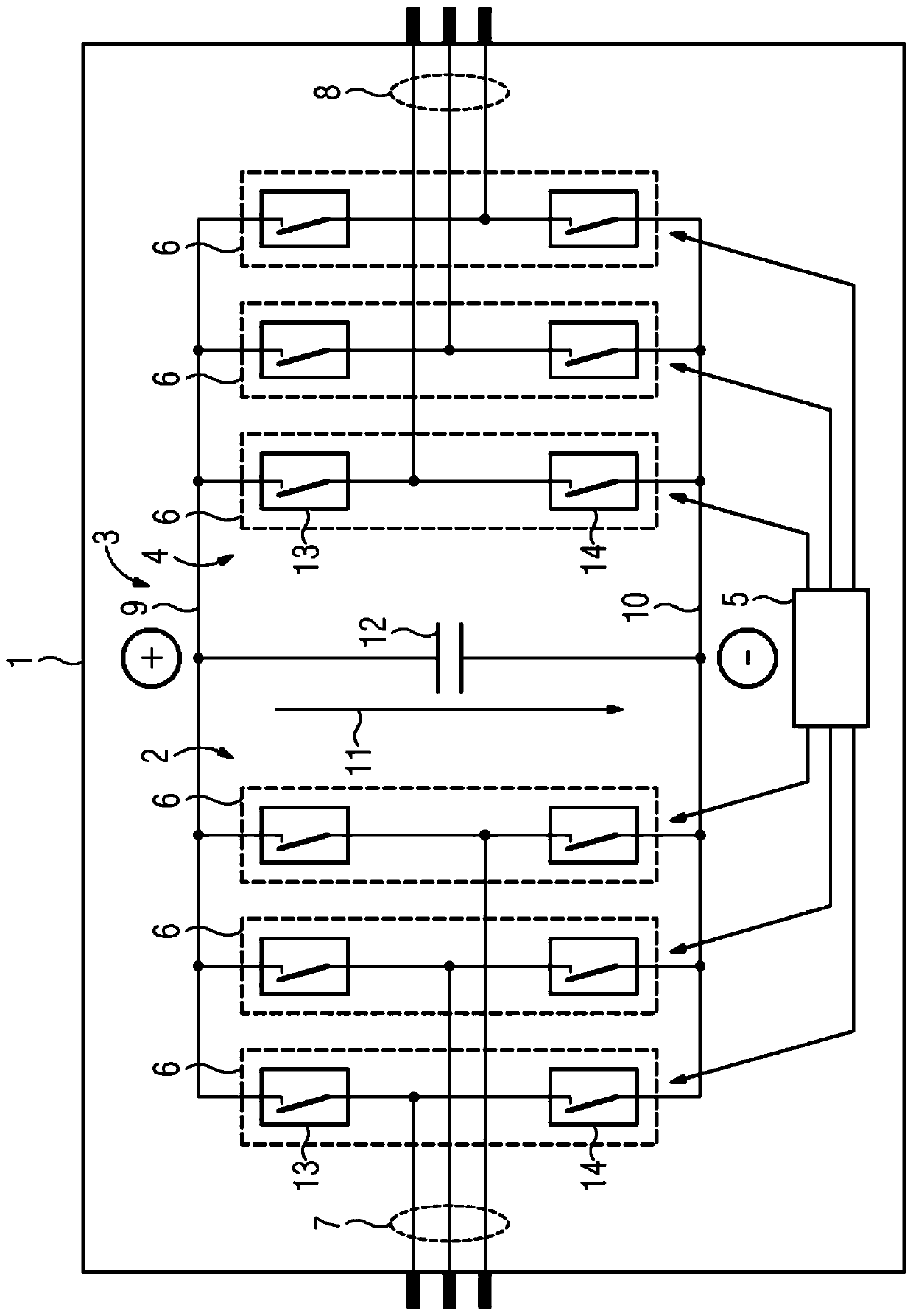 Circuit arrangement for fast switching of converters