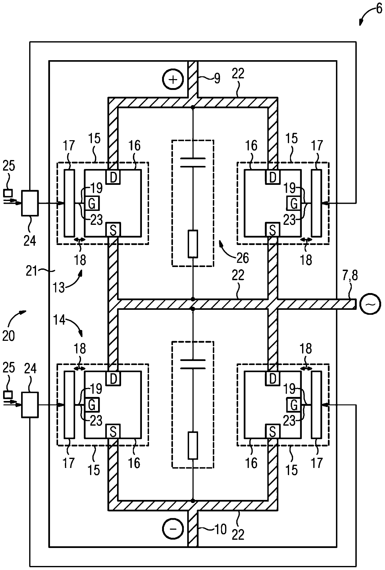 Circuit arrangement for fast switching of converters