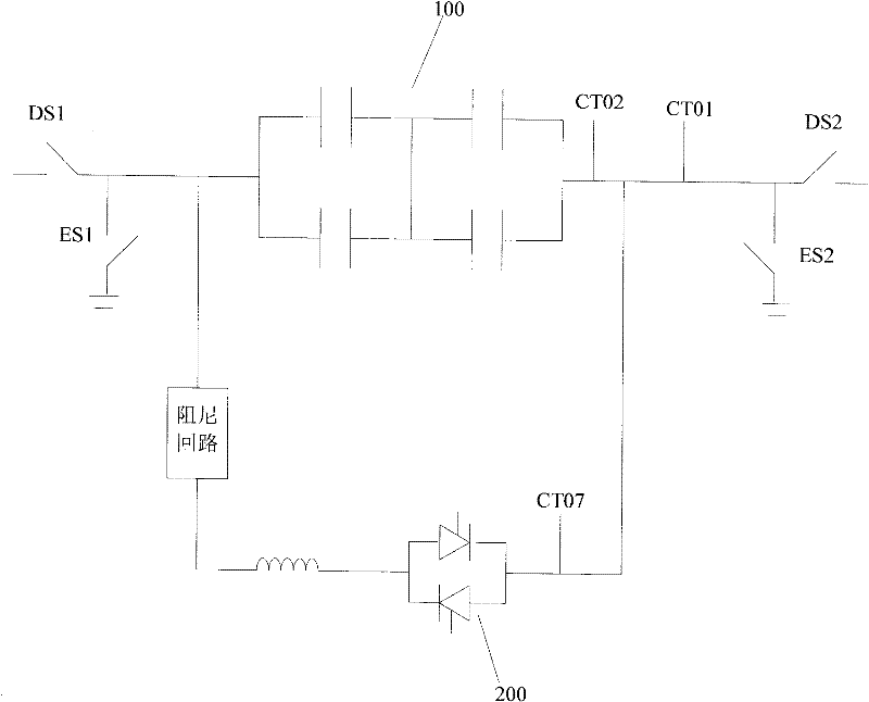 Low-voltage application test method for fault current limiter valve set