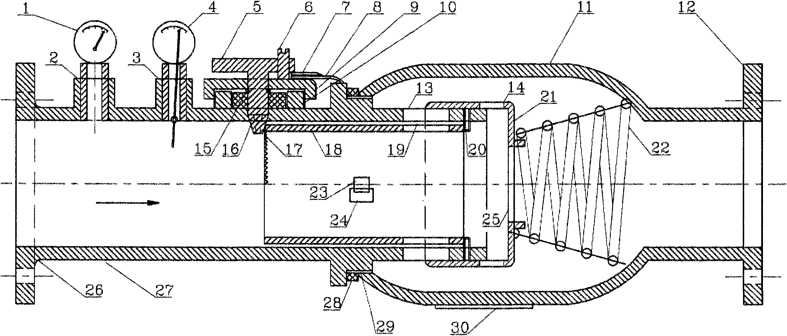 Energy-saving flow automatic regulator and application method thereof in heat supply network flow regulation