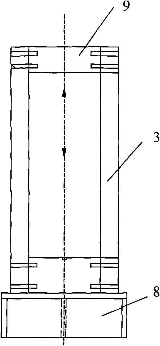 Simple creep test device of rocks and test method thereof