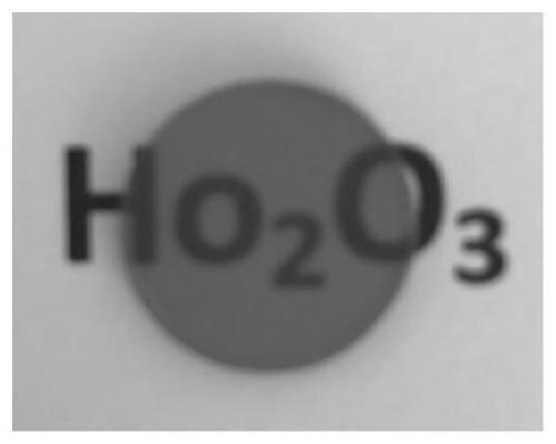 A kind of preparation method of magneto-optic holmium oxide transparent ceramic