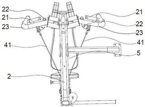 Lifting-pushing device used for shoulders