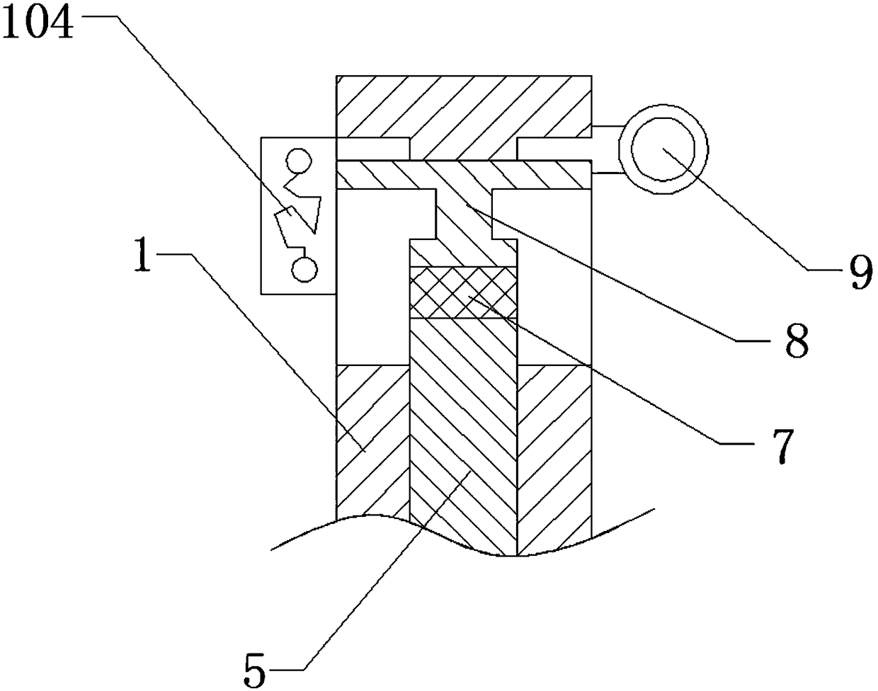 An eccentric rock drill